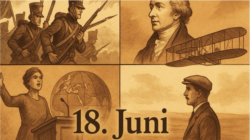 Was verbindet Napoleon, de Gaulle und Sally Ride? Der 18. Juni ist ein Wendepunkt der Geschichte – mit Schlachten, Reden und Raumfahrt. Jetzt alle Fakten entdecken.