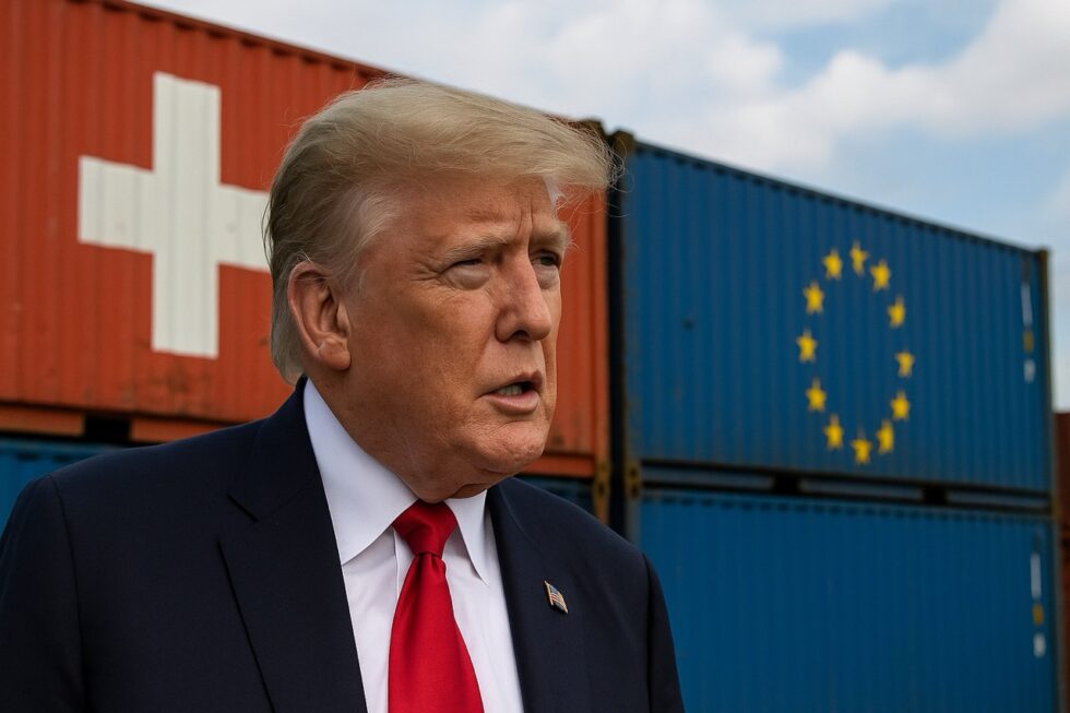 Donald Trumps 15 %-Zoll auf EU-Importe trifft auch Schweizer Exporteure indirekt über Lieferketten. Industrie warnt vor steigenden Kosten.