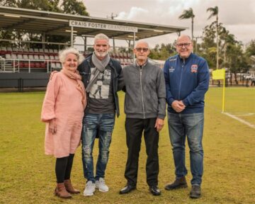 Craig Foster Grandstand honored at Lismore Regional Sports Precinct