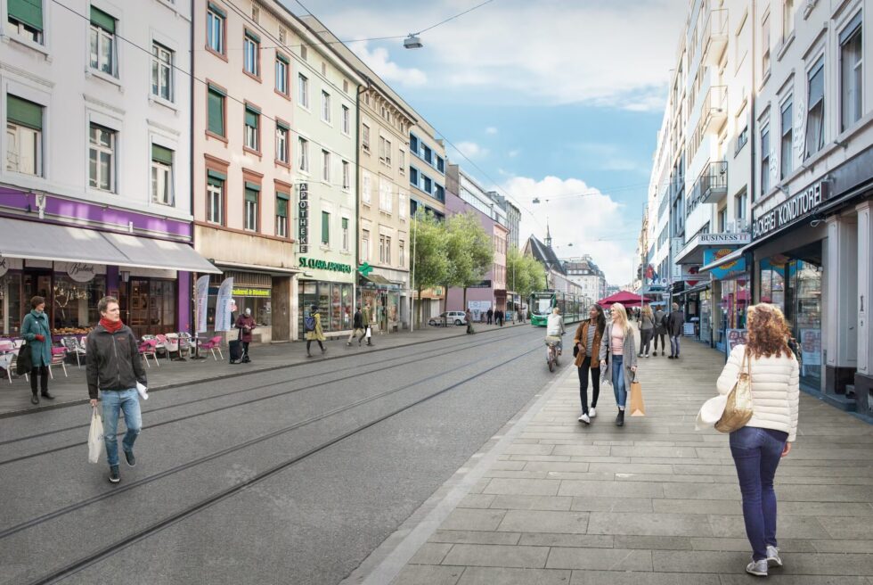 Wichtige Umbauten an der Clarastrasse in Basel: Kein Tramverkehr bis Anfang September 2025