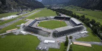 Hauptarena des ESAF 2025: In Mollis wird die grösste temporäre Arena der Welt gebaut