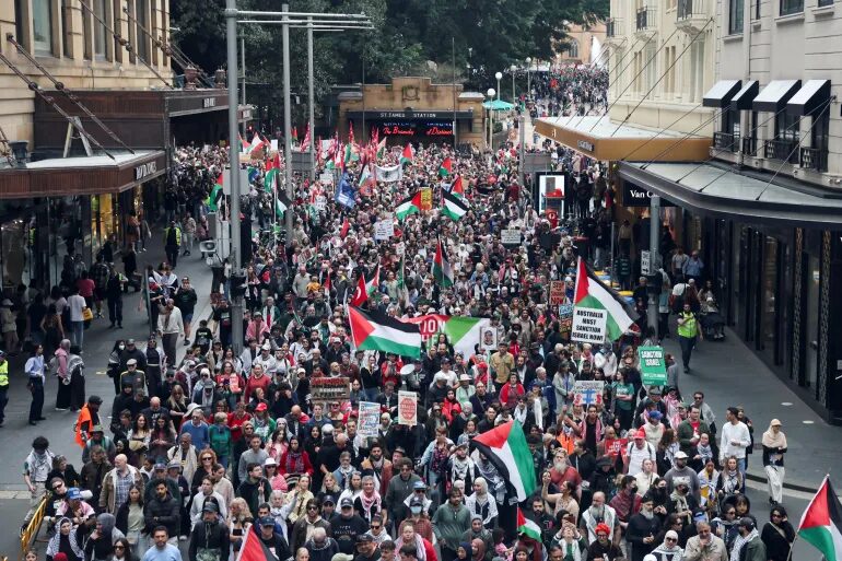 Hunderttausende demonstrieren weltweit für Palästina – Massenproteste auch in Australien