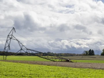 Sturm &bdquo;Benjamin&ldquo; fegt &uuml;ber die Schweiz: B&ouml;en bis 150 km/h, Verkehrschaos, Stromausf&auml;lle und Sch&auml;den in mehreren Kantonen.