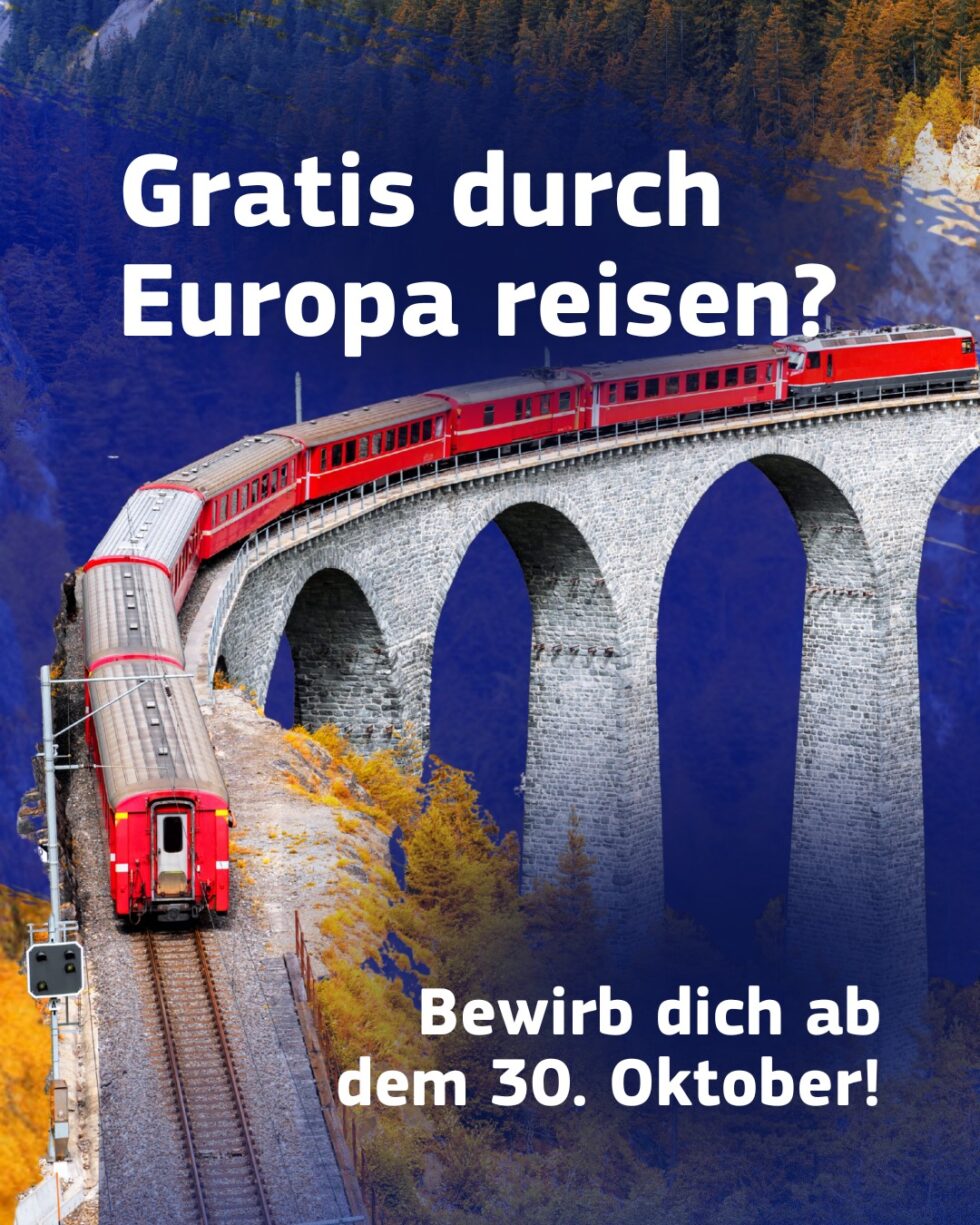 Zum 40-jährigen Schengen-Jubiläum vergibt die EU 40 000 kostenlose DiscoverEU-Pässe. Auch Jugendliche aus der Schweiz können Europa nachhaltig entdecken.