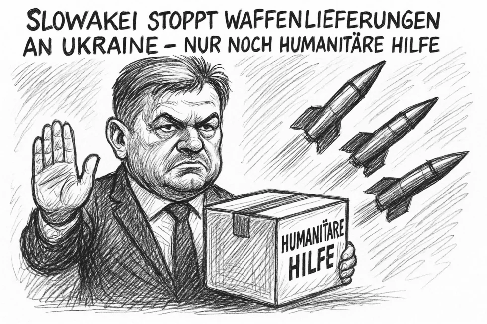 Verteidigungsminister Robert Kalinak bekräftigt: Bratislava schenkt der Ukraine keine Waffen mehr. Nur noch nicht-tödliche Pakete wie Energie- und Minenräumhilfe.