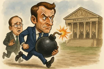 Frankreichs Pr&auml;sident Emmanuel Macron k&uuml;ndigt an, das Parlament aufzul&ouml;sen, falls Premier S&eacute;bastien Lecornu durch ein Misstrauensvotum gest&uuml;rzt wird.