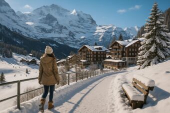 Winterurlaub für Nicht-Skifahrer ist Trend. Entdecken Sie Top-Resorts (St. Moritz, Verbier) mit Wellness, Gourmet & besten Schneeschuh-Trails in der Schweiz 2025.