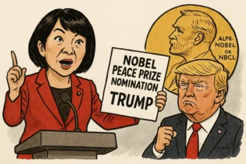 Japans Premierministerin Sanae Takaichi will Donald Trump f&uuml;r den Friedensnobelpreis nominieren. In Tokio lobte sie seine Friedenspolitik und betonte eine ruhigere Weltlage.