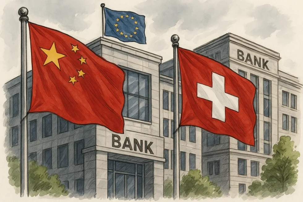 Der Schweizer Bundesrat lehnt EU-Sanktionen gegen zwei chinesische Banken ab – Kritiker werfen Bern vor, aus Rücksicht auf China wirtschaftliche Interessen über das Recht zu stellen.