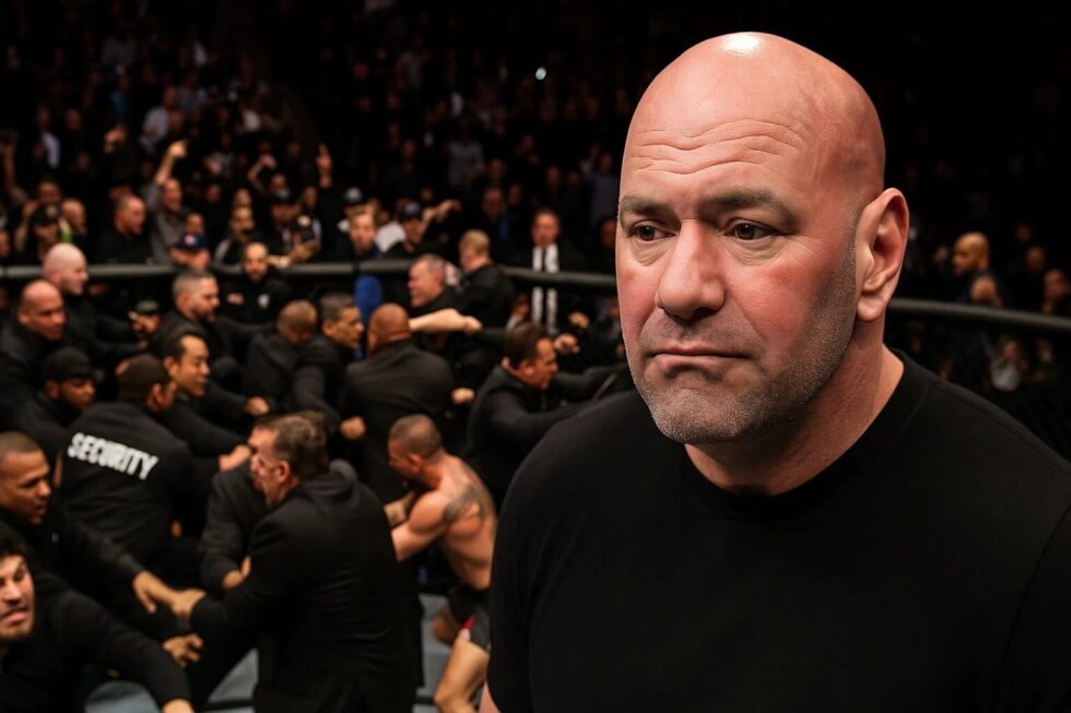 UFC-Boss White gibt Fehler zu, weil er Dillon Danis vor UFC 322 nicht entfernte. Massenschlägerei brach aus. Danis wird bei keinen UFC-Events mehr geduldet.
