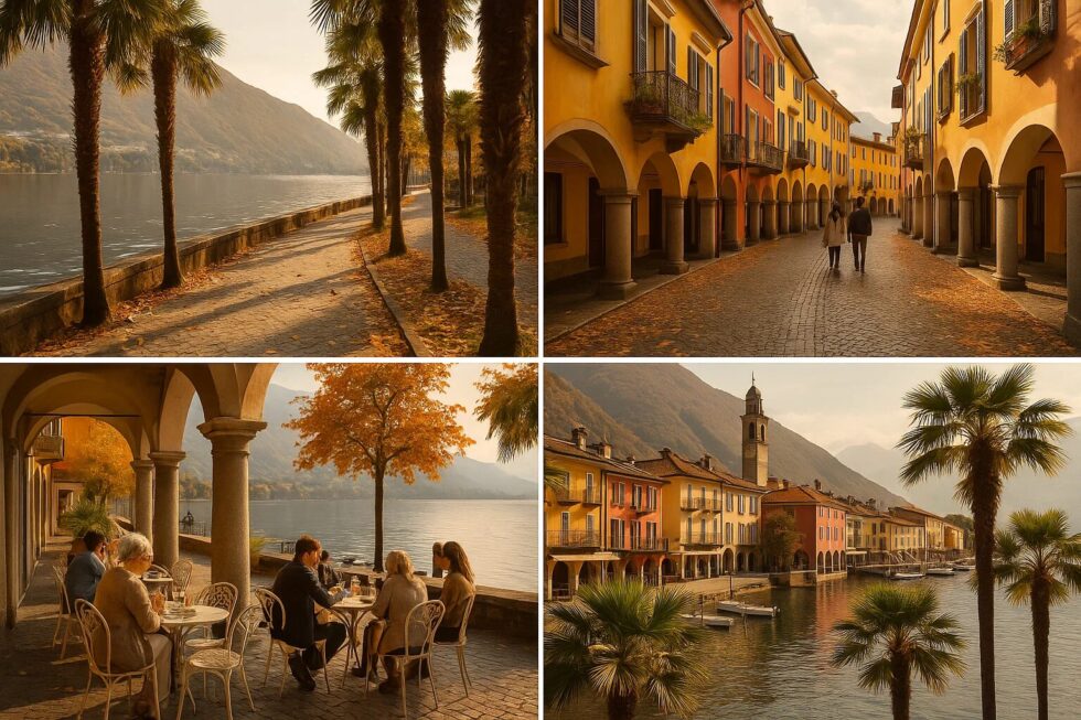 Tessin: Erleben Sie 2025 den milden Herbst in Lugano und Locarno. Entfliehen Sie dem Nebel und genießen Sie Palmen, italienische Küche und Merlot del Ticino.