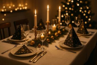 Silvester Deko Schweiz: Entdecken Sie traditionelle Tipps für den festlichen Tisch. Mit Glücksbringern, Kerzenschein und Naturmaterialien zum eleganten Raclette-Abend.
