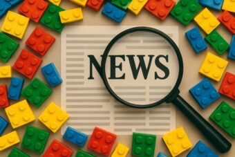 Yverdon-les-Bains in der Schweiz meldet Rekord: 300 000 Lego-Steine, 24 m Wandbild für Telethon.