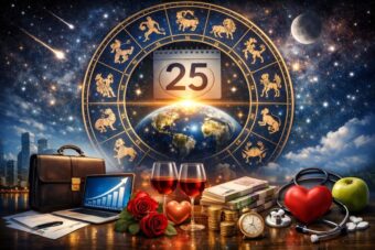 Horoskop heute 25. Dezember 2025: Detaillierte Prognosen zu Karriere, Finanzen und Liebe f&uuml;r alle Sternzeichen sowie aktuelle News zu Magnetst&uuml;rmen und Gesundheit.