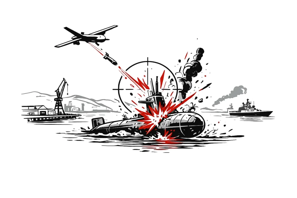 Ukraine zerstört russisches U-Boot: Drohnenangriff im Hafen von Noworossijsk gemeldet