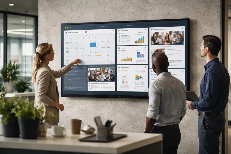 Das digitale schwarze Brett neu gedacht: Warum es mehr ist als ein Bildschirm, wie es Unternehmenskultur verändert und Information endlich relevant macht.