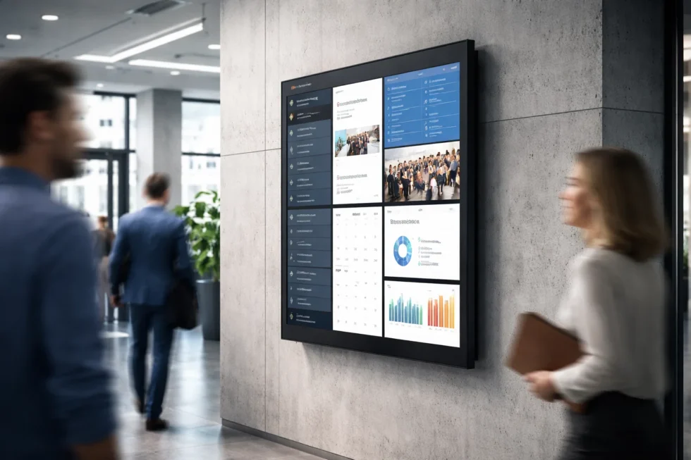 Das digitale schwarze Brett neu gedacht: Warum es mehr ist als ein Bildschirm, wie es Unternehmenskultur verändert und Information endlich relevant macht.