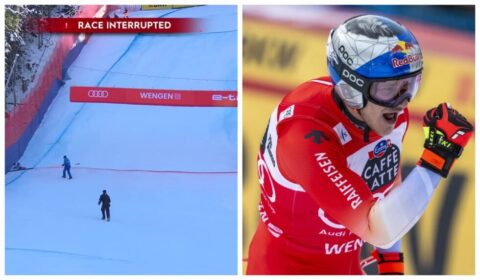 Marco Odermatt gewinnt die Lauberhorn-Abfahrt 2026 in Wengen überlegen. Alle Zeiten, Zitate, Ergebnisse und Hintergründe zum Rennen im Überblick.