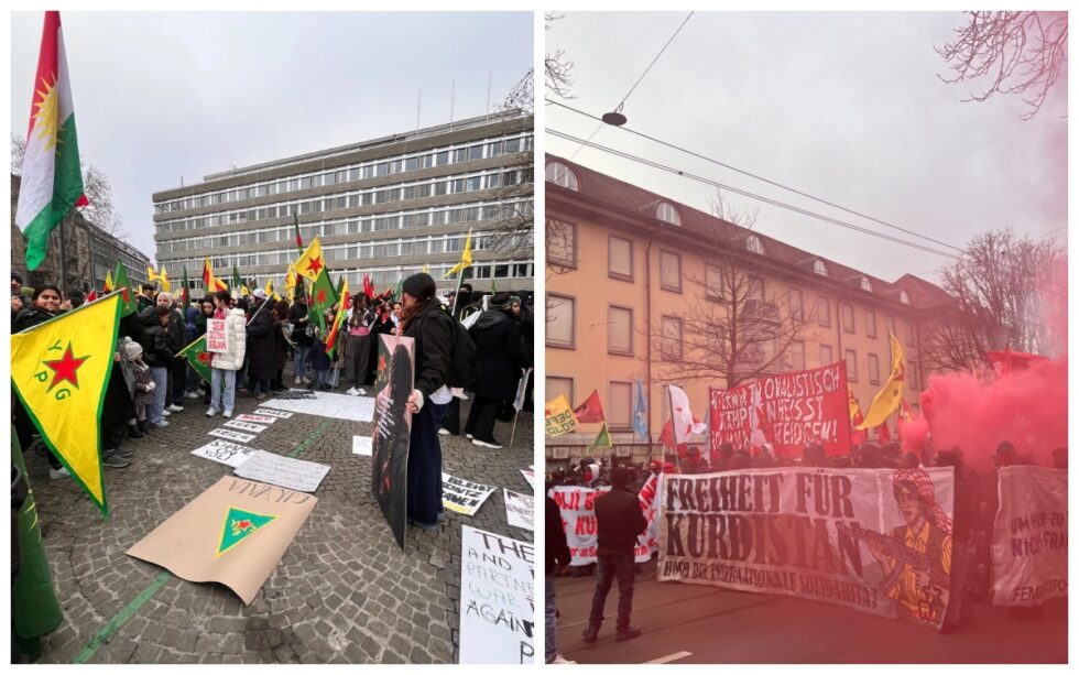 Hunderte demonstrieren in Zürich für Rojava. Proteste gegen Syriens Übergangsregierung, Polizei im Einsatz, politische Forderungen an die Schweiz.