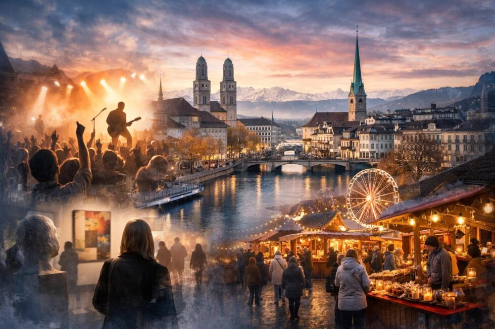 Entdecken Sie die besten Events in Zürich im Februar 2026. Von Konzerten im Hallenstadion bis zum ZüriCarneval – Ihr Guide für Märkte und Ausstellungen