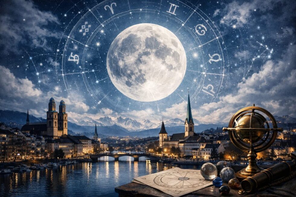 Wann ist Vollmond Zürich 2026 im Februar? Erfahren Sie Datum, exakte Uhrzeit und die astrologische Bedeutung im Löwen für Bewohner der Stadt Zürich