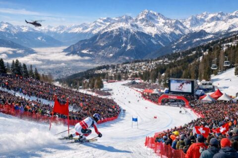 Der Audi FIS Ski-Weltcup in Crans-Montana vom 30.01. bis 01.02.2026. Alle Infos zu Abfahrt, Super-G, Ticketpreisen und Anreise f&uuml;r Fans in der Schweiz