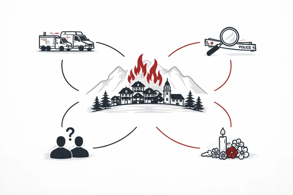 Crans-Montana, Wallis (Schweizer Alpen): Was über den Brand der Neujahrsnacht am 1. Januar bekannt ist