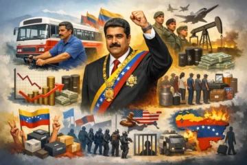 Der fr&uuml;here Busfahrer Nicol&aacute;s Maduro stieg unter Hugo Ch&aacute;vez zum Pr&auml;sidenten Venezuelas auf. Seine Herrschaft brachte wirtschaftlichen Zerfall, Repressionen und endete am 3. Januar 2026.