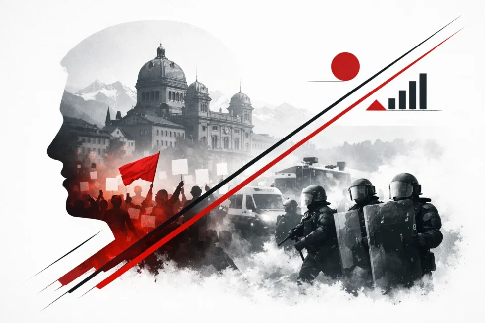 Bern bereitet sich heute auf eine unbewilligte Anti-WEF-Demonstration vor. Die Polizei plant ein Grossaufgebot, Strassensperren und erhebliche Verkehrseinschränkungen in der Innenstadt.