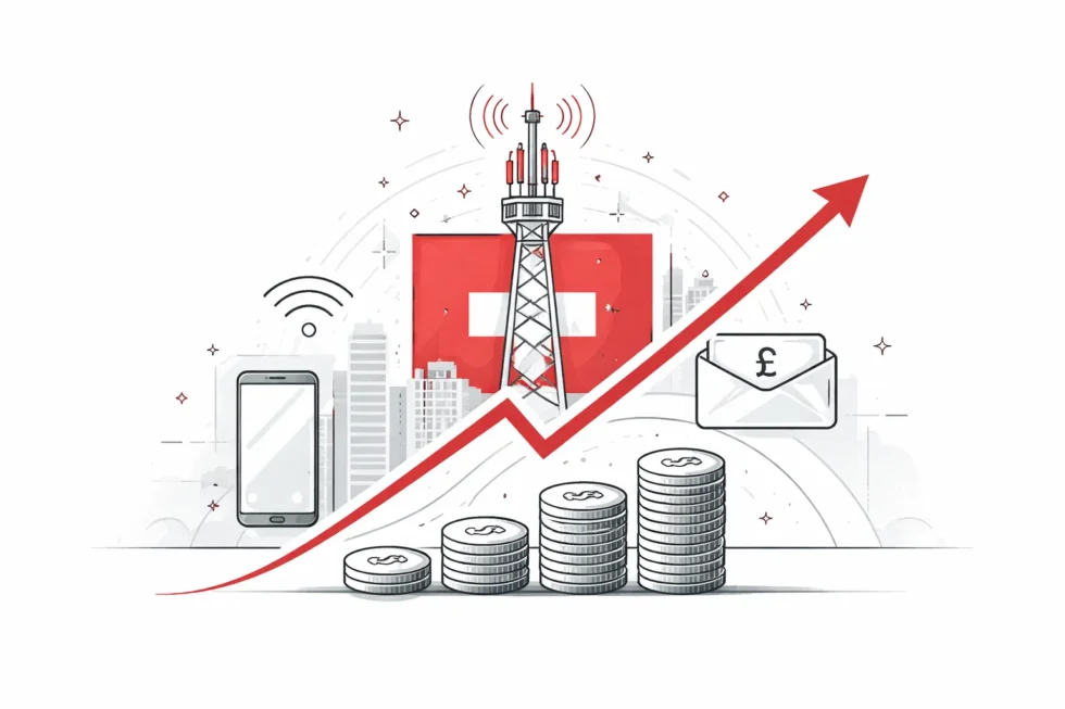 Swisscom erhöht ab April 2026 die Preise für Internet-, Mobile-, TV- und Festnetz-Abos. Alles über Kosten, betroffene Kunden und Vertragsoptionen.