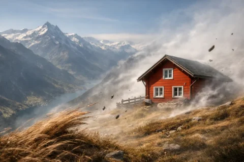 Ein f&ouml;hnsturm schweiz bringt milde Temperaturen, klare Sicht und gef&auml;hrliche Orkanb&ouml;en. Wie der warme Fallwind entsteht, welche Regionen betroffen sind und welche Risiken aktuell bestehen.