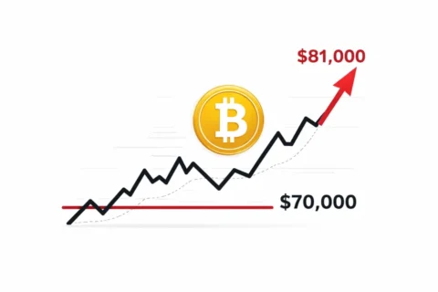 Bitcoin stabilisiert sich am Montag, 9. Februar 2026, &uuml;ber 70.000 Dollar. ETF-Zufl&uuml;sse, Leverage-Abbau und technische Marken bestimmen, ob ein Anstieg auf 81.000 m&ouml;glich ist.