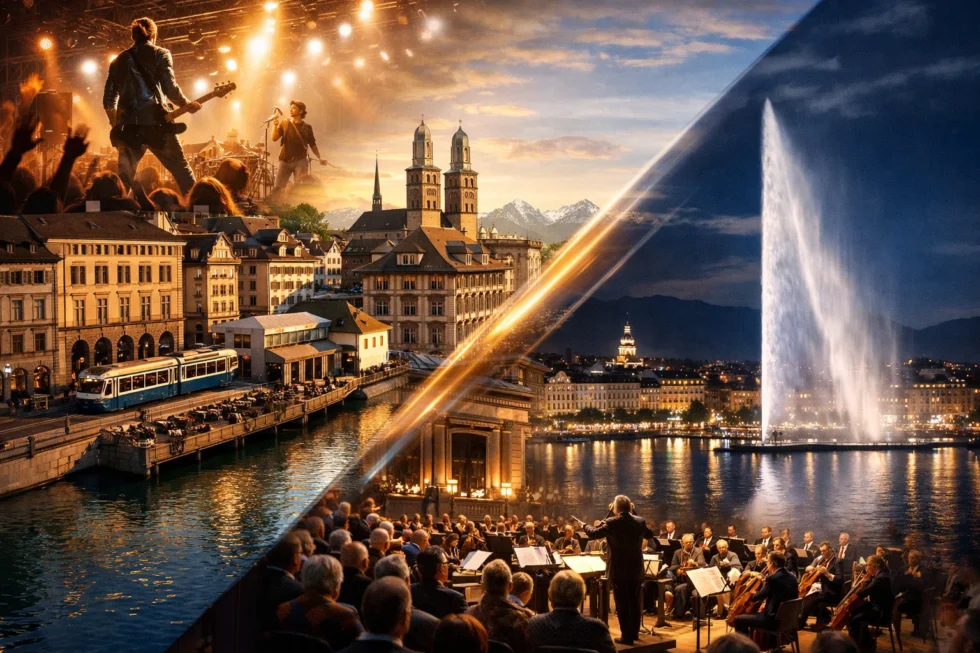 Route M&auml;rz 2026: Entdecke Hauptveranstaltungen und Konzerte in Z&uuml;rich, Genf und Bern mit Terminen, Tipps, Locations und Planung f&uuml;r Musik‑ und Kulturfans.