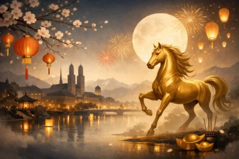 Das Chinesische Neujahr 2026 beginnt am 17. Februar. Wie Z&uuml;rich das Lunar New Year begeht, was das Jahr des Pferdes bedeutet und warum das Fest kulturell an Bedeutung gewinnt.