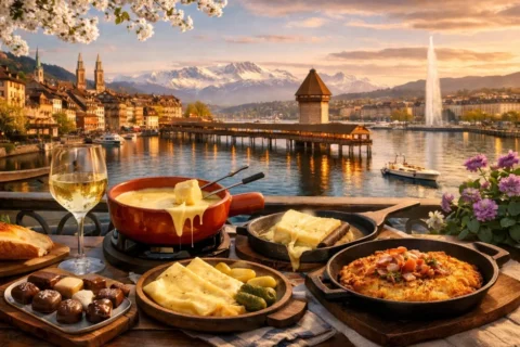 Erweitern Sie Ihre Schweizer Gourmet-Reise im M&auml;rz 2026: Entdecken Sie die Tessiner Grotto-Kultur, das Ende der Vacherin-Saison und digitale Genuss-Tools f&uuml;r St&auml;dtereisen.