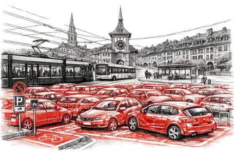 Parkplatznot und &Ouml;PNV-Strukturen in Bern: Strategien f&uuml;r Anwohner und Besucher zur Vermeidung von Parkgeb&uuml;hren und zur Nutzung von P+R sowie Bernmobil 2026.