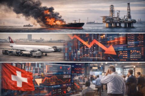 Der Schweizer SMI gerät unter Druck: Steigende Ölpreise nach Vorfällen in der Strasse von Hormus belasten Transport-, Luftfahrt- und Industrieaktien massiv