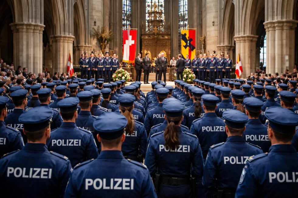 Kantonspolizei Bern verstärkt Korps: 96 neue Polizisten im Berner Münster vereidigt. Infos zu Ausbildung, Herkunft und dem Festakt mit Regierungsrat Philippe Müller
