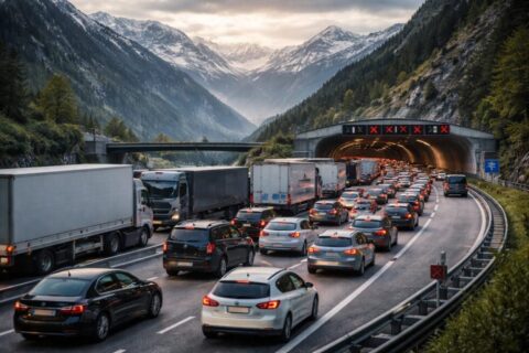 Tunnel Sperrung Schweiz 2026: Aktuelle Infos zu Sperrungen am Gotthard & San Bernardino im April. Erfahren Sie alles &uuml;ber Umleitungen, Staustunden und Tipps f&uuml;r den Alpen-Verkehr 2026