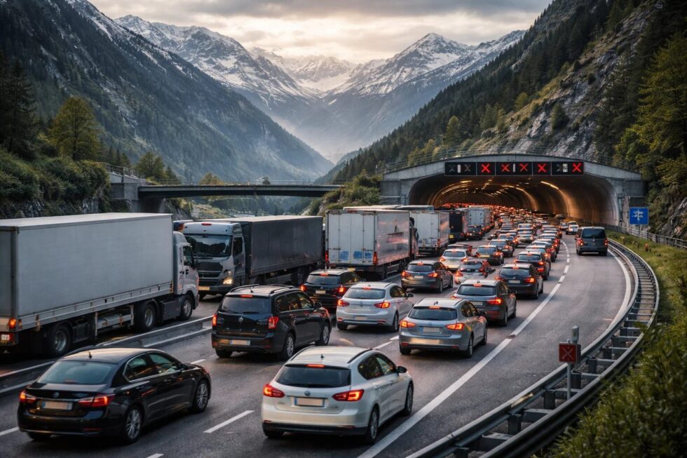 Tunnel Sperrung Schweiz 2026: Aktuelle Infos zu Sperrungen am Gotthard & San Bernardino im April. Erfahren Sie alles über Umleitungen, Staustunden und Tipps für den Alpen-Verkehr 2026