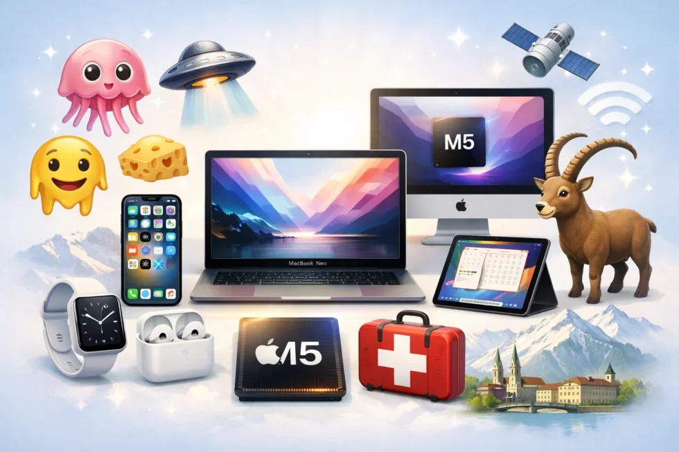 Apple neue Emojis, iOS 26.4, MacBook Neo und M5-Macs: Alle Fakten zum Update im M&auml;rz 2026 und was Z&uuml;rcher sowie Schweizer Apple-Nutzer jetzt wissen sollten.