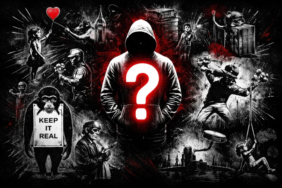 Ist Banksy Robin Gunningham? Was über seine Identität, David Jones, den Kunstmarkt und die Bedeutung für die Schweiz jetzt bekannt ist – mit Fakten zu Werken, Auktionen und Mythos.