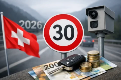 Verkehrsregeln Schweiz 2026: Neue Bussen & Gesetze