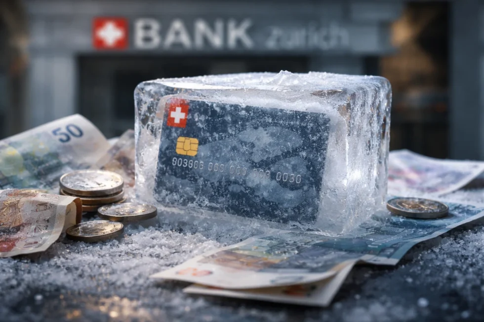 Konto eingefroren in Z&uuml;rich oder der Schweiz? Erfahren Sie hier die Gr&uuml;nde f&uuml;r Kontosperren 2026, gesetzliche Fristen der MROS, rechtliche L&ouml;sungen und wie Sie Ihr Geld schnell zur&uuml;ckerhalten.