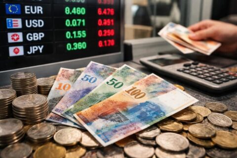Wo Geld wechseln in der Schweiz 2026? Finden Sie die besten Wechselstuben in Zürich, Genf & Basel. Tipps zu Kursen, Gebühren & FinTech-Alternativen für günstigen Währungstausch (EUR/CHF)