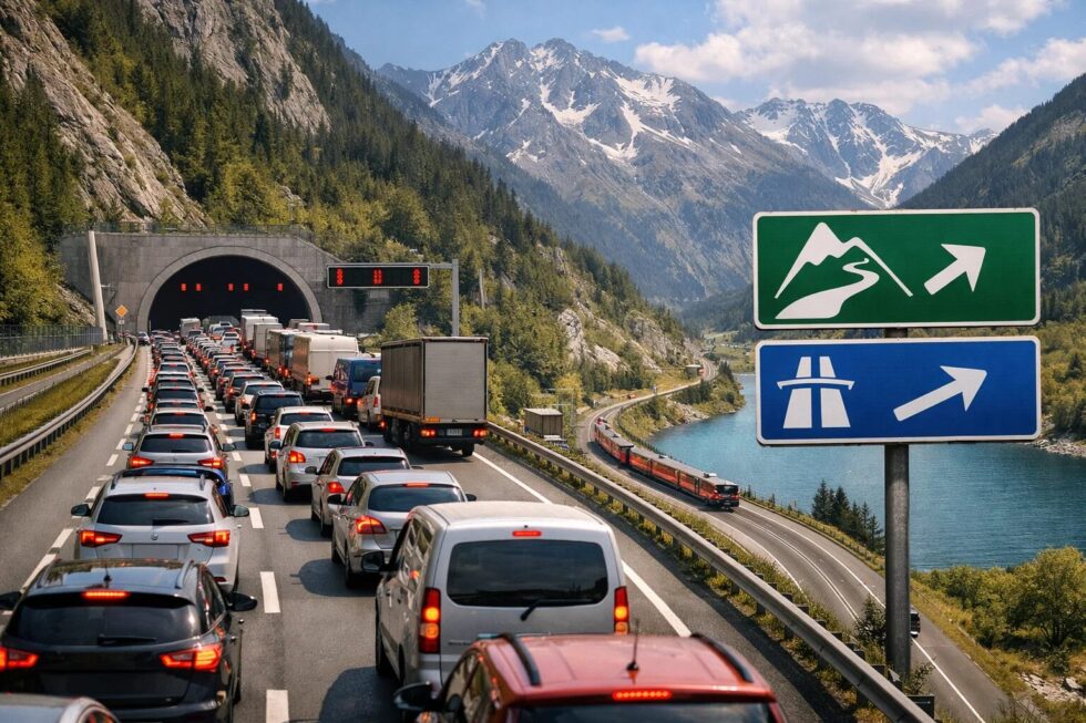 Aktueller Gotthard-Stau Ostern 2026: 12 km Stau vor dem Nordportal, Wartezeiten über 2 Stunden. Finden Sie hier alle Prognosen, Ausweichrouten über den San Bernardino und Tipps der Kantonspolizei Uri