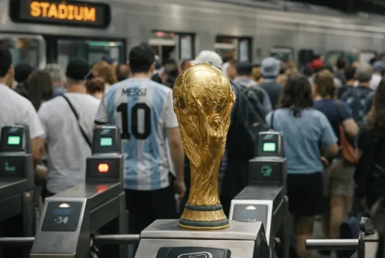 WM 2026 sorgt für Preis-Schock: Transportkosten in New York steigen massiv. Fans aus der Schweiz müssen bis zu 120 CHF für Stadionfahrten einplanen. FIFA, FIFA WM 2026, Schweiz Reisen, Transportpreise USA, MetLife Stadium Kosten.