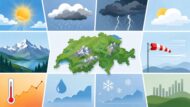 MeteoSchweiz erwartet im Juni 2026 eine wechselhafte Wetterlage mit Sommerhitze, Gewittern, Starkregen und kurzen Abkühlungen. Besonders betroffen bleiben Alpen, Jura und Mittelland.
