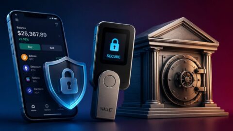 Krypto Wallet Schweiz 2026: Welche L&ouml;sung sicherer ist &mdash; B&ouml;rse, Hardware Wallet oder Schweizer Bank. Risiken, FINMA-Regeln, Insolvenzschutz und Expertenvergleich.