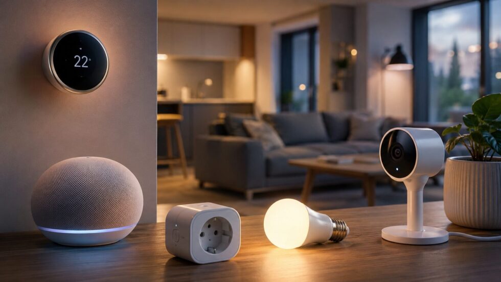 Smart Home Schweiz 2026: Welche Geräte sich für Mieter wirklich lohnen, Heizkosten senken, Sicherheit erhöhen und ohne Vermieter-Probleme installiert werden können.
